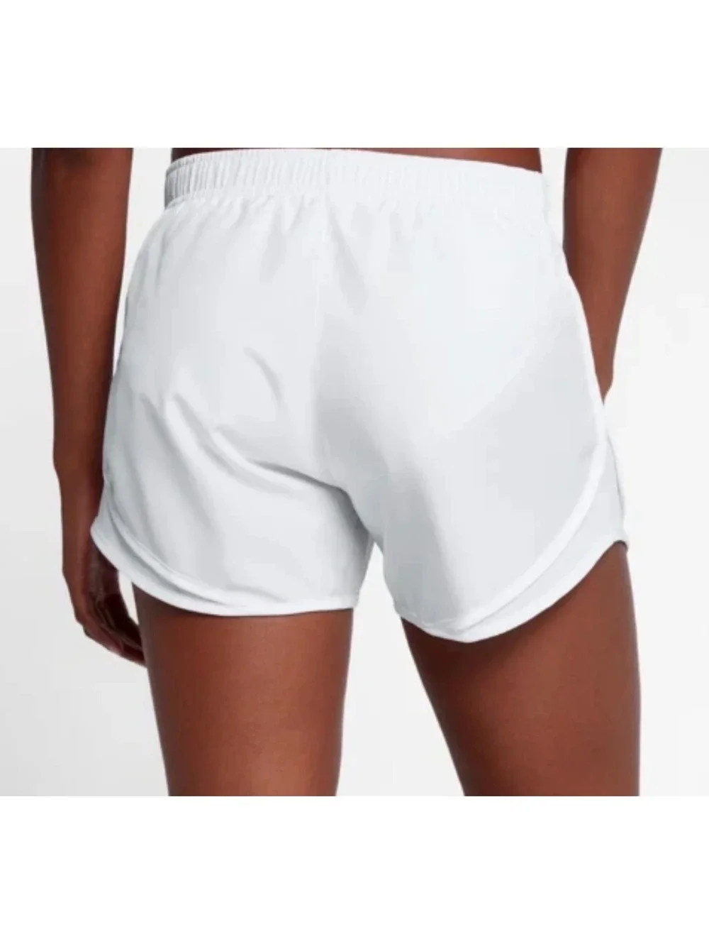 Nike Dri-FIT Athletic Shorts White Womens Medium Running Sports